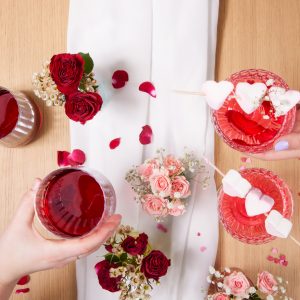 Cocktails zum Valentinstag Date