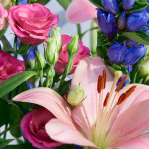 Lilien, Eustoma & Enzian
